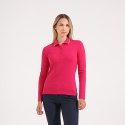 Promo Polo Manches Longues Femme Chervo Amnesia Rose