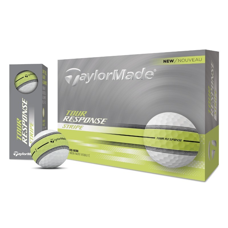 Balles Taylormade Tour Response Stripe jaune