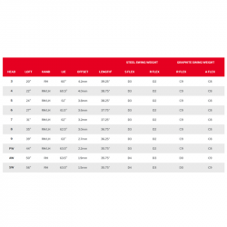 Série de Fers Srixon ZXi5 Acier specs