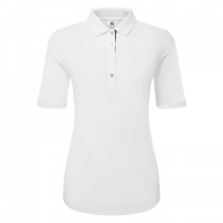 Polo Femme Footjoy Fil d'Ecosse Blanc