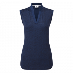 Polo Sans Manches Femme Footjoy Animal Bleu Marine