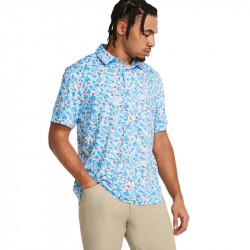 Polo Under Armour Playoff 3.0 Bleu Clair