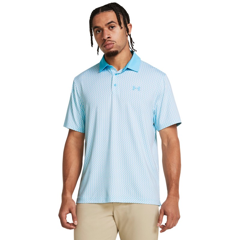 Polo Under Armour Playoff 3.0 Bleu Clair