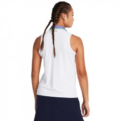 Achat Polo Sans Manches Femme Under Armour Iso-Chill Blanc