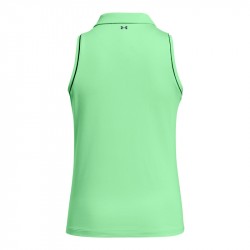 Promo Polo Sans Manches Femme Under Armour Jacq Vert