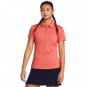 Polo Femme Under Armour Playoff Corail