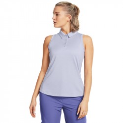 Polo Sans Manches Femme Under Armour Playoff Gris