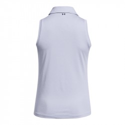 Promo Polo Sans Manches Femme Under Armour Playoff Gris