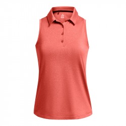 Prix Polo Sans Manches Femme Under Armour Playoff Corail