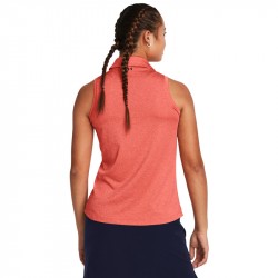 Achat Polo Sans Manches Femme Under Armour Playoff Corail