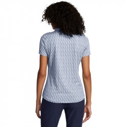 Achat Polo Femme Under Armour Playoff 3.0 Blanc/Bleu