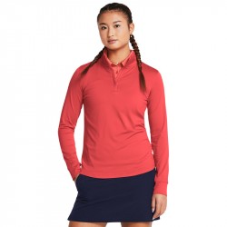 Haut Manches Longues Femme Under Armour Playoff Rouge