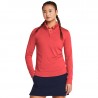 Haut Manches Longues Femme Under Armour Playoff Rouge