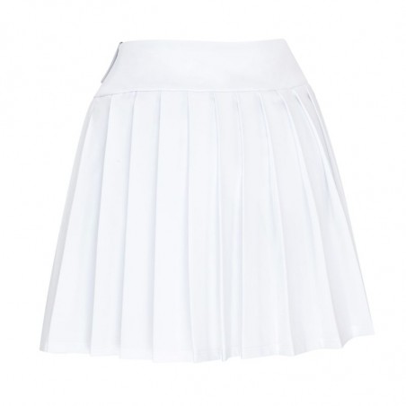 Callaway Jupe-short de golf extensible solide pour femme, Blanc brillant, T-Grand