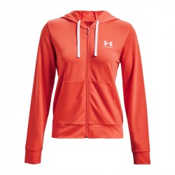 Prix Haut Manches Longues Femme Under Armour Rival Terry Rouge