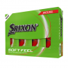 Balles Srixon Soft Feel Brite Rouge x12