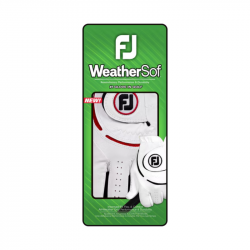 Promo Gant Femme Footjoy WeatherSof Blanc/Rouge