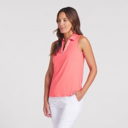Prix Polo Sans Manche Femme Puma CloudSpun Corail