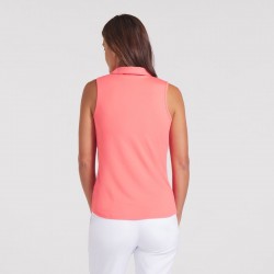 Promo Polo Sans Manche Femme Puma CloudSpun Corail