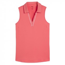 Polo Sans Manche Femme Puma CloudSpun Corail