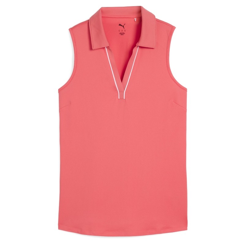 Polo Sans Manche Femme Puma CloudSpun Corail Polo Sans Manche Femme Puma CloudSpun Corail