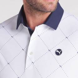 Vente Polo Puma Pure 2.0 Argyle Blanc