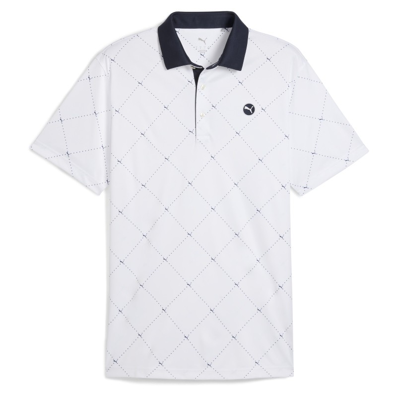 Polo Puma Pure 2.0 Argyle Blanc Polo Puma Pure 2.0 Argyle Blanc