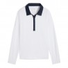 Polo Manches Longues Femme Puma You-V Blanc