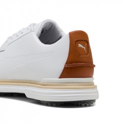 Chaussure Puma Royale Blanc/Marron pas cher