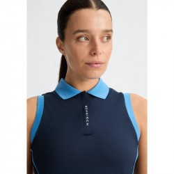 Promo Polo Sans Manches Femme Rohnisch Ultra Viola Bleu Marine