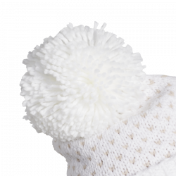 Promo Bonnet Femme Adidas Knit Pom Blanc