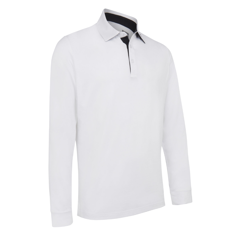 Polo Manches Longues Callaway Performance Blanc Polo Manches Longues Callaway Performance Blanc