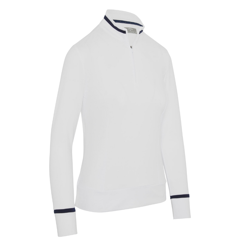 Haut Manches Longues Femme Callaway Thermique Blanc Haut Manches Longues Femme Callaway Thermique Blanc