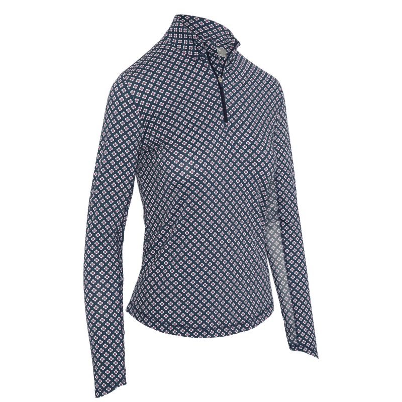 Haut Manches Longues Femme Callaway Mini Geo Bleu Marine Haut Manches Longues Femme Callaway Mini Geo Bleu Marine