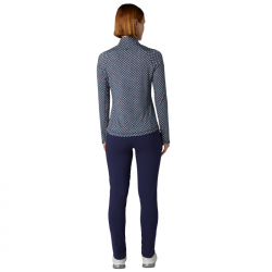 Haut Manches Longues Femme Callaway Mini Geo Bleu Marine pas cher