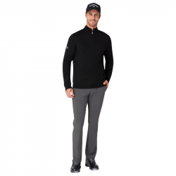 Prix Haut Manches Longues Callaway 1/4 Zip Noir