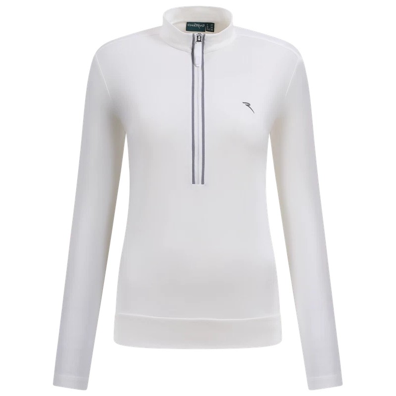 Haut Manches Longues Femme Chervo Trapezista Blanc Haut Manches Longues Femme Chervo Trapezista Blanc