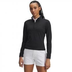 Haut Manches Longues Femme Under Armour Drive 1/4 Zip Noir