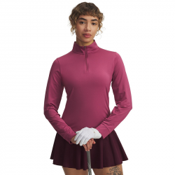 Haut Manches Longues Femme Under Armour Drive 1/4 Zip Rose