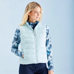 Doudoune Sans Manches Femme Reversible Samantha Bleu pas cher