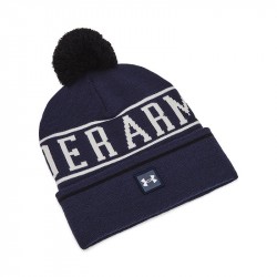 Bonnet Under Armour Halftime Pompon Bleu Marine