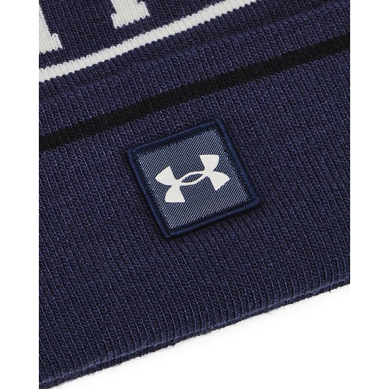 Bonnet Under Armour Halftime Pompon Bleu Marine : Achat Under Armour ...
