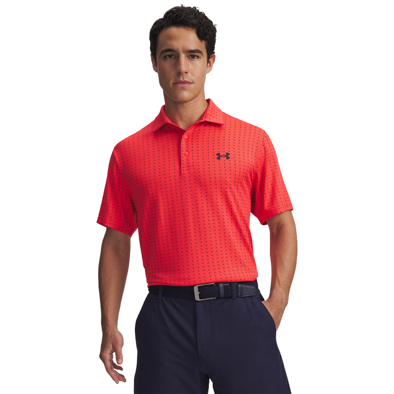 Polo Under Armour Playoff 3.0 Printed Rouge