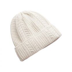 Bonnet Femme Under Armour Halftime Maille Torsadée Blanc
