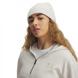 Prix Bonnet Femme Under Armour Halftime Maille Torsadée Blanc
