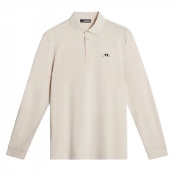 Vente Polo Manches Longues J.Lindeberg Florian Blanc Cassé