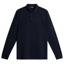 Promo Polo Manches Longues J.Lindeberg Florian Bleu Marine