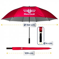 Promo Parapluie BeeGolf Anti-UV Rouge