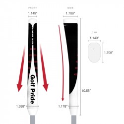 Vente Grip Putter GolfPride Reverse Taper Pistol
