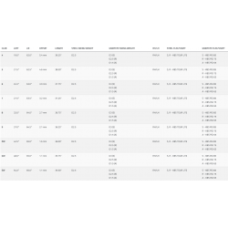 Specs Série de Fers Cobra King Acier